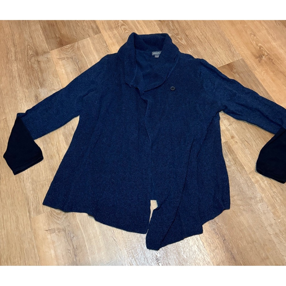 Eddie Bauer Cardigan Sweater Blue Women's Large